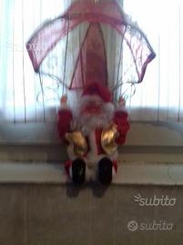 Babbo Natale con paracadute, h20 cm