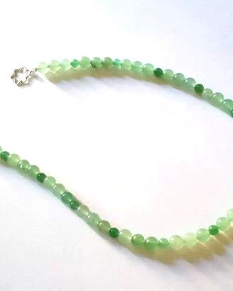 Collana pietre naturali di giada