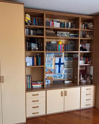 Armadio ragazzi con libreria
