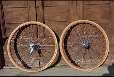 Ruote in legno Ghisallo con mozzo Sturmey Archer
