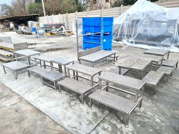 varie scalette inox usate