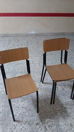 sedie anni 60 70 in formica 