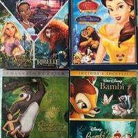 4 Cofanetti DVD disney Belle, Bambi, Libro della G