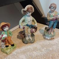 Lotto statuine vintage in porcellana Made in Italy