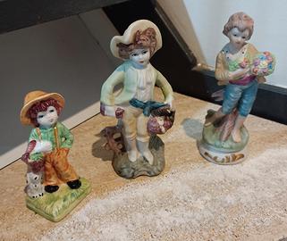 Lotto statuine vintage in porcellana Made in Italy