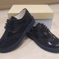 Scarpe bambino elegante n. 27 vernice blu NUOVE