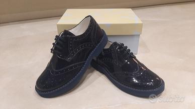 Scarpe bambino elegante n. 27 vernice blu NUOVE