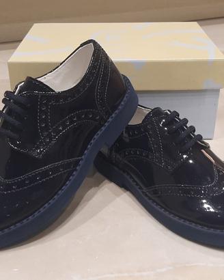 Scarpe bambino elegante n. 27 vernice blu NUOVE