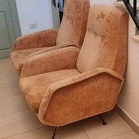 Coppia di poltrone vintage anni 50 60 Zanuso