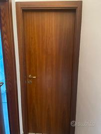Porta a battente da interno color mogano