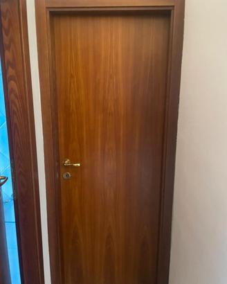 Porta a battente da interno color mogano