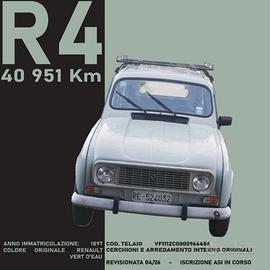 Renault 4 (R4)  1987 completamente originale