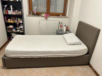 letto singolo con contenitore