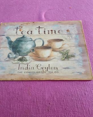 insegna Tea Time India Ceylon anni 70
