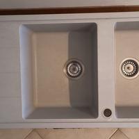 Lavandino doppia vasca con gocciolatoio Franke