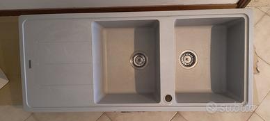 Lavandino doppia vasca con gocciolatoio Franke