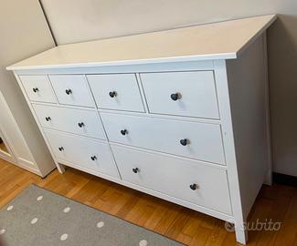 Cassettiera 8 cassetti IKEA HEMNES bianco