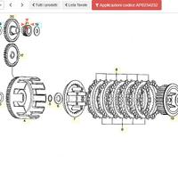 Ingranaggio contagiri Aprilia AF1 Sintesi 125 AP02