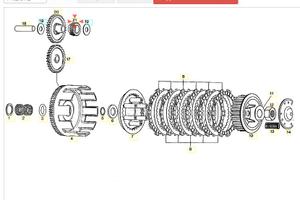 Ingranaggio contagiri Aprilia AF1 Sintesi 125 AP02