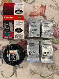 Stock cartucce Canon bci 4 nere e 1 color