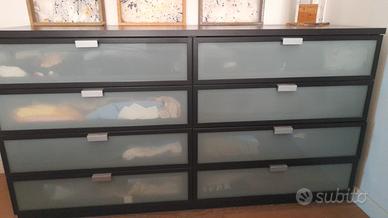 Letto , cassettiera  e scarpiera ikea 