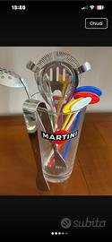 Set vintage Martini cocktail completo