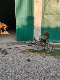 Calesse in ferro e legno funzionante