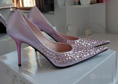 scarpa gioiello decollete rosa  n.38 