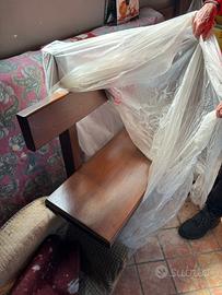 Panchine in legno di noce massello 2 metri