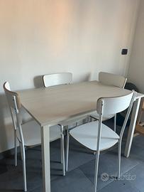 Tavolo + 4 sedie 50€