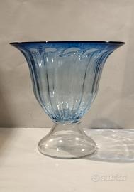 Coppa in vetro colorato, modernariato