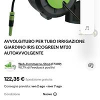 tubo irrigazione con avvolgitore automatico 