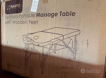 LETTINO MASSAGGIO NAIPO PROFESSIONALE  IN LEGNO