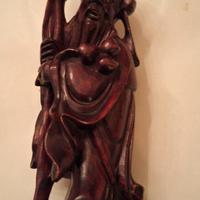 statua "lunga vita" giapponese in legno