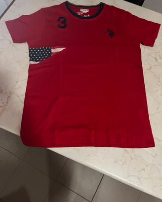 Maglietta polo rossa