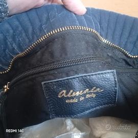 borsa in vellutino bluette