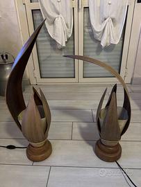 Lampade da tavolo Abat Jour in foglie di banano