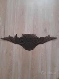 Antico fregio in vero legno intagliato a mano 60cm