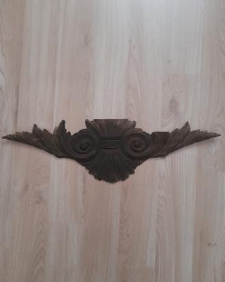 Antico fregio in vero legno intagliato a mano 60cm