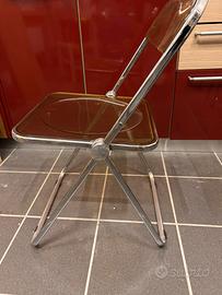 2 Sedie richiudibili metallo vintage