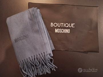 MOSCHINO Sciarpa Uomo Nuova Lana Merino