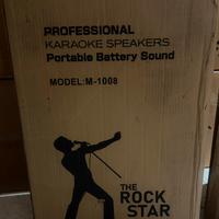 Karaoke altoparlante portarile trolly