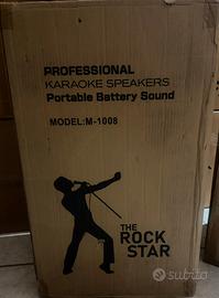 Karaoke altoparlante portarile trolly