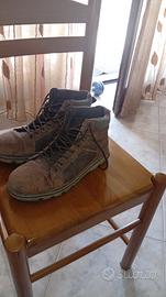 Scarpe uomo alte marroni