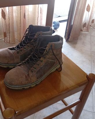 Scarpe uomo alte marroni