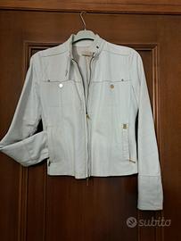 giubbotto VERA PELLE bianco