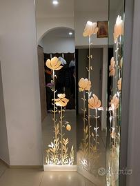 Specchi serigrafati che si illuminano