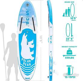 DUE  SUP Stand Up Paddle Tavola gonfiabile