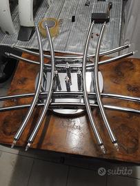 lampadario in acciaio 