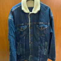 Giacca di jeans con pelliccia interna